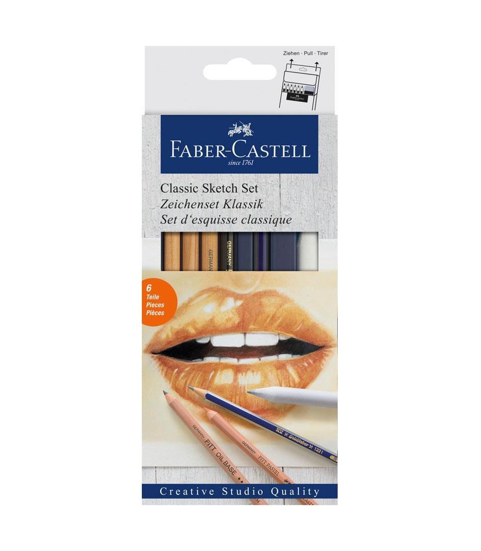 Faber Castell Klasik Sketch Seti 6 Parça