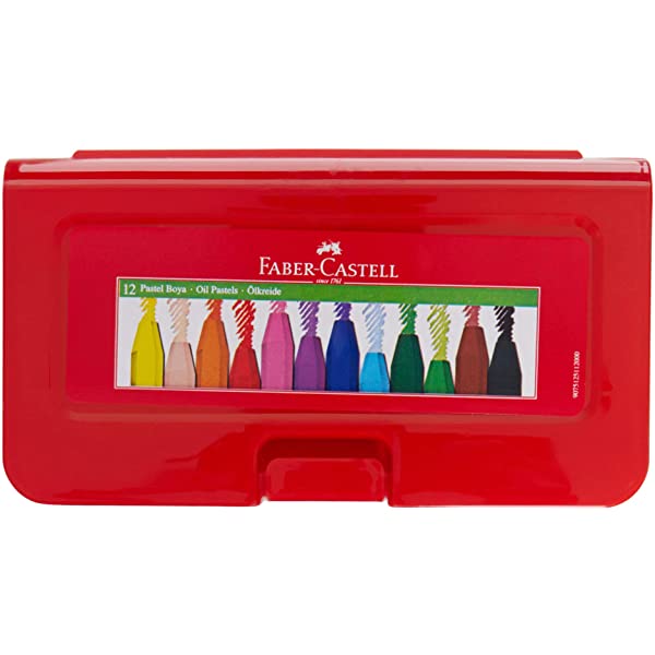 Faber-Castell Altıgen Pastel Plastik Kutu12'li