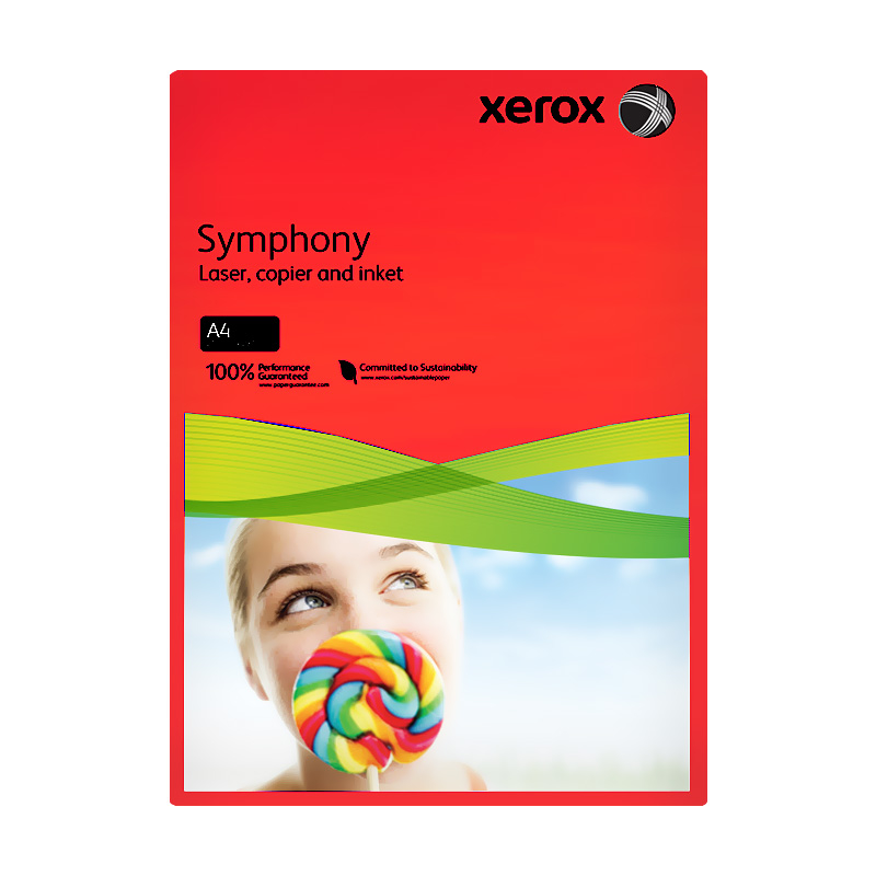 Xerox Renkli Fotokopi Kağıdı 80Gr Kırmızı 500Lü