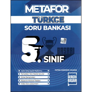 Gerçek Başarı Yayınları Metafor 5. Sınıf Türkçe Soru Bankası