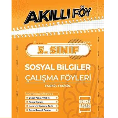 Gerçek Başarı Yayınları 5. Sınıf Sosyal Bilgiler Akıllı Föy