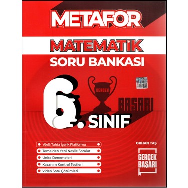 Gerçek Başarı Yayınları Metafor 6. Sınıf Matematik Soru Bankası