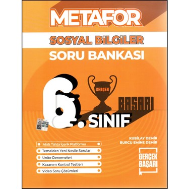 Gerçek Başarı Yayınları Metafor 6. Sınıf Sosyal Bilgiler Soru Bankası