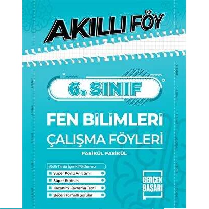 Gerçek Başarı Yayınları 6. Sınıf Fen Bilimleri Akıllı Föy