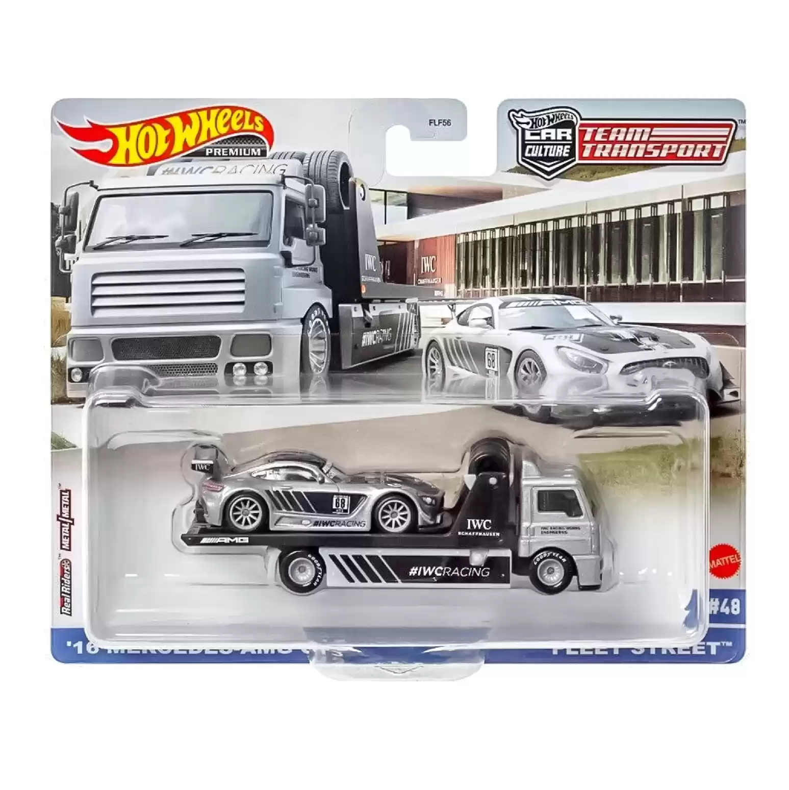 16 Mercedes Amg Gtr Hot Wheels Fleet Street Team Transport