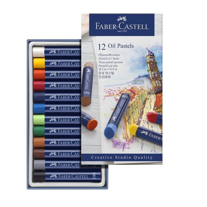 Faber Castell Creative Studio Yağlı Pastel Boya 12 Renk