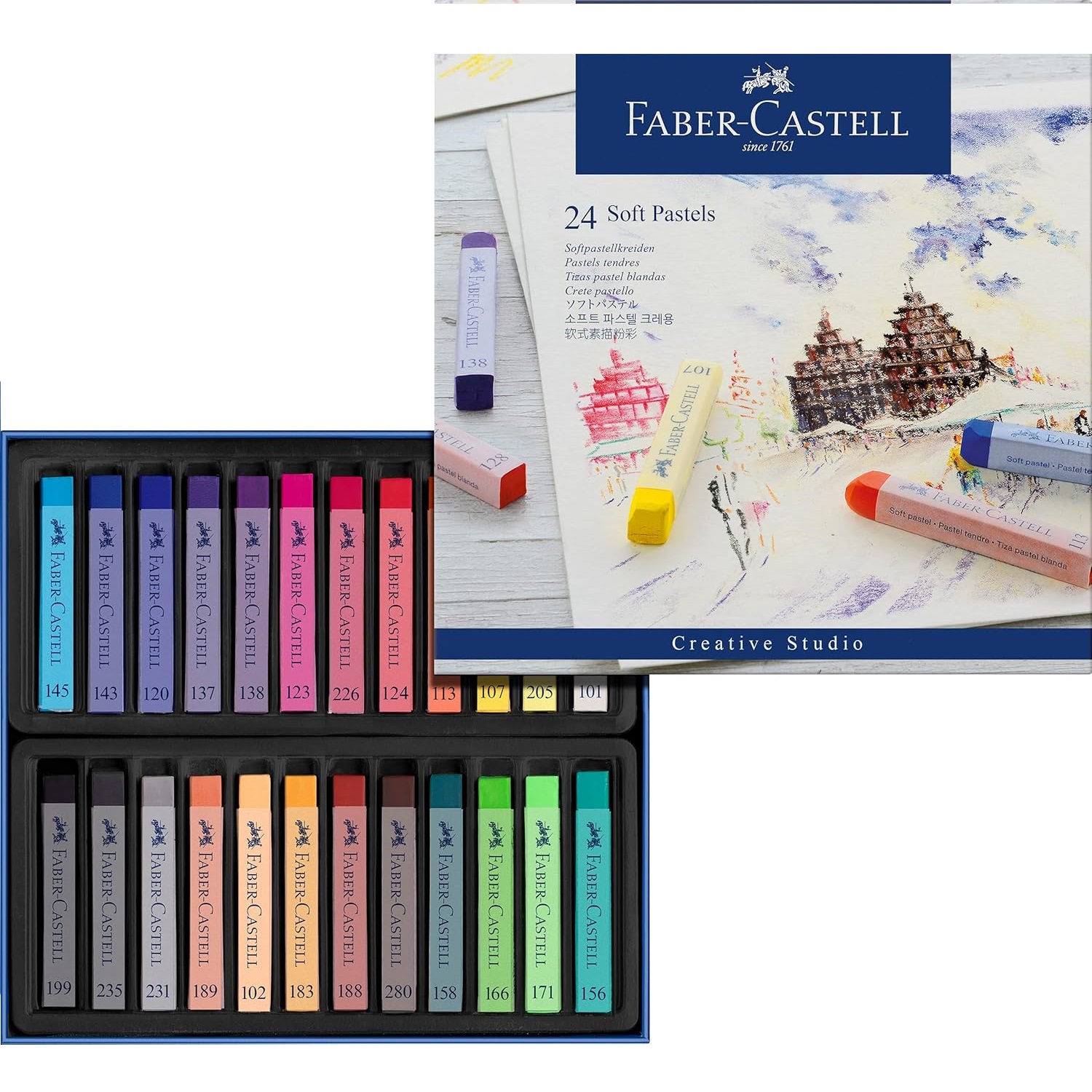 Faber Castell Creative Studio Toz Pastel Boya Soft 24 Renk