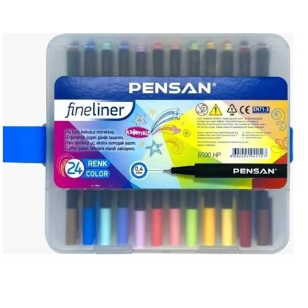 Pensan Fineliner 24 Lü Pvc Kutu 6500 Hp