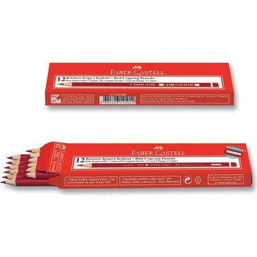 Faber Castell Kırmızı Kopya Kalemi 12 Adet Faber Castell Kırmızı Kopya Kalemi 12 Adet